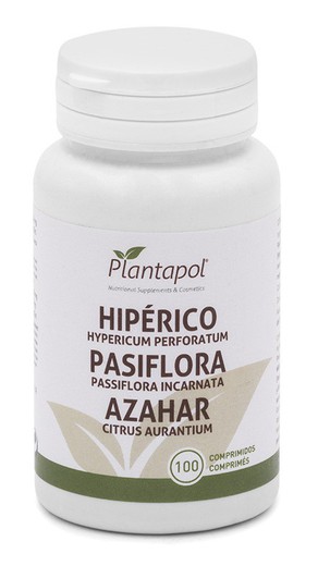 Hiperico, pasiflora, azahar 100 comprimidos  500 mg