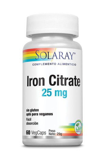 Iron 25 mg 60 cápsulas