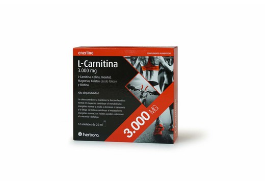 L-Carnitina 3.000 mg 12 unidades de Herbora