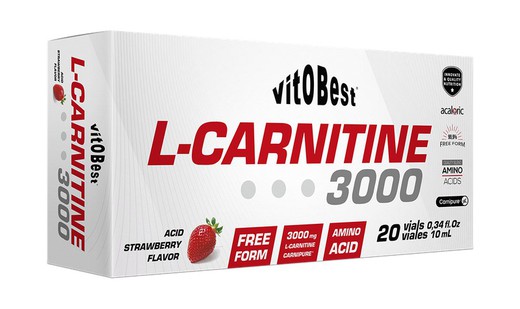 L-Carnitine 3000 20 Viales 10 ml Fresa