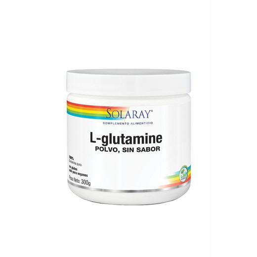 L-Glutamine polvo 300 gr sabor neutro de Solaray