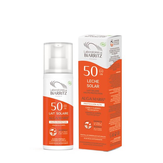 Leche Solar SPF50 100ml Certificada Orgánica de Alga Maris