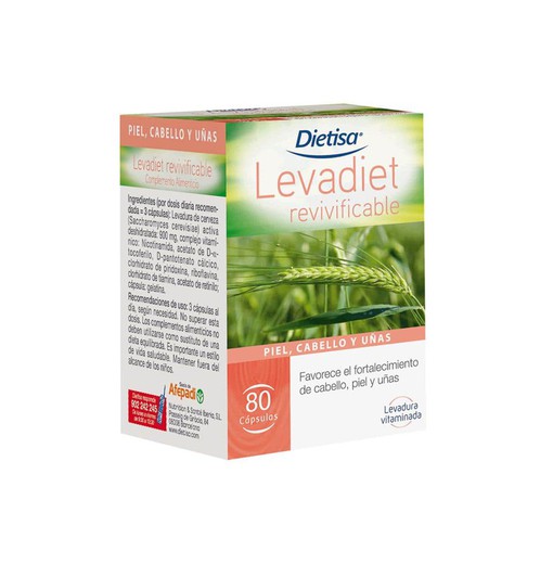Levadiet Revivificable 80 capsulas de Dietisa