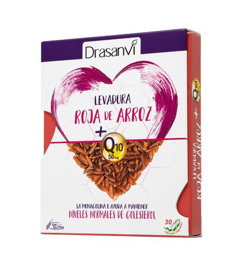 Levadura arroz rojo coenzima Q10 30 cápsulas de Drasanvi