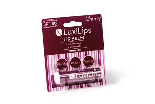 Luxilips Cherry FPS 30 S/ Parabenos de Luxilips