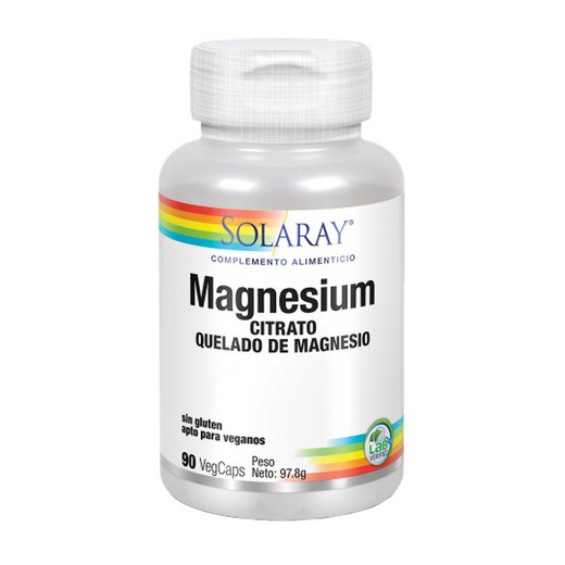 Magnesium Citrate 90 cápsulas de Solaray
