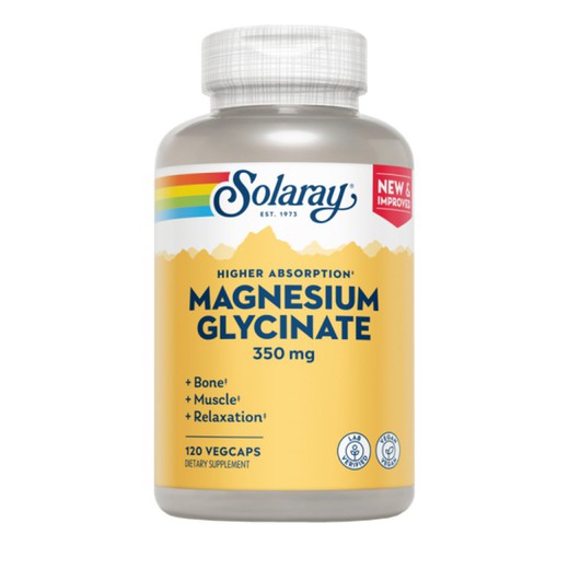 Magnesium Glycinate 281 mg- 120 cápsulas de Solaray