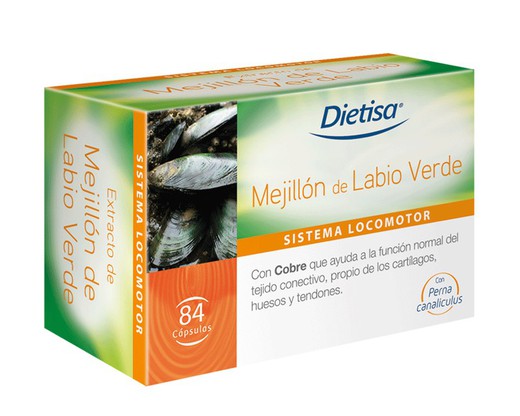 Mejillón de labio verde 84 cápsulas de Dietisa