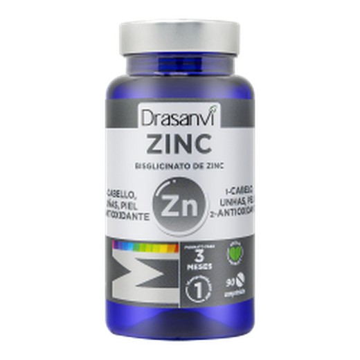 Mineral Bisglicinato de Zinc 90 comprimidos de Drasanvi