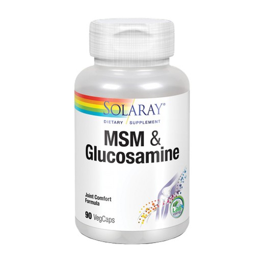 MSM & Glucosamine-90 cápsulas de Solaray
