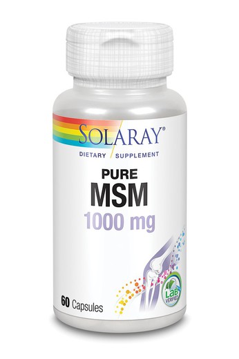 MSM Pure 1000 mg 60 cápsulas de Solaray