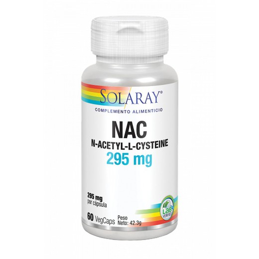 NAC N-Acetil-L-cisteína-295 Mg- 60 cápsulas de Solaray