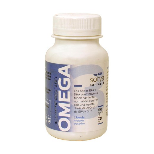 Omega 3 Aceite de pescado 500 mg 110 Perlas de Sotya