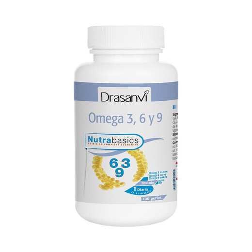 Nutrabasicos - Omega 3-6-9 1000 mg  100 Perlas de Drasanvi