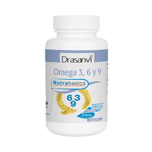 Nutrabasicos - Omega 3-6-9 1000 mg  24 Perlas de Drasanvi