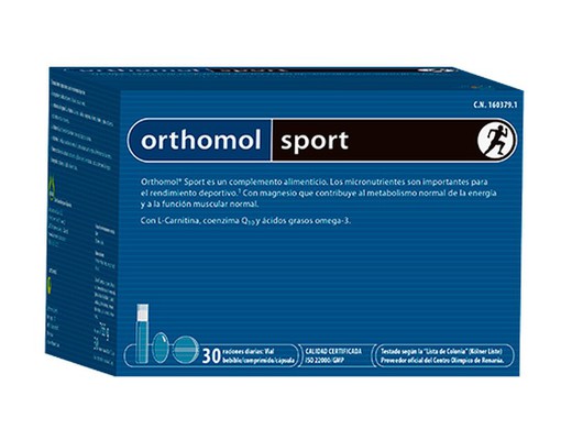 Orthomol sport 30 viales + 2 tabletas