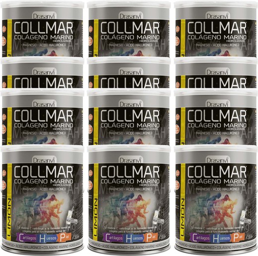 Pack 12 Collmar Colágeno con Magnesio sabor Limón Drasanvi + REGALO