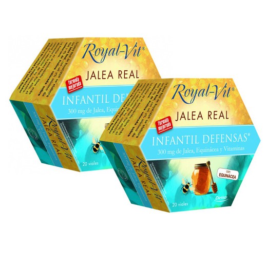 Pack 2 Jalea Real Royal Vit Infantil 20 viales Dietisa