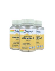 Pack 3X2 Vitamina C 1000 mg 100 comprimidos Solaray