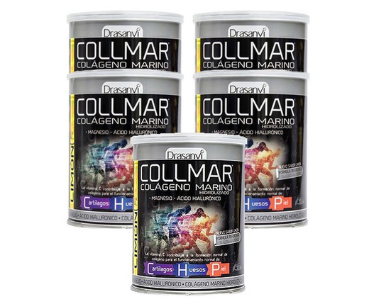 Pack 5 Collmar Colágeno+Magnesio Limón Drasanvi