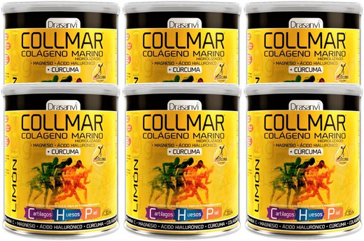 Pack 6 Collmar Magnesio Cúrcuma sabor limón de Drasanvi