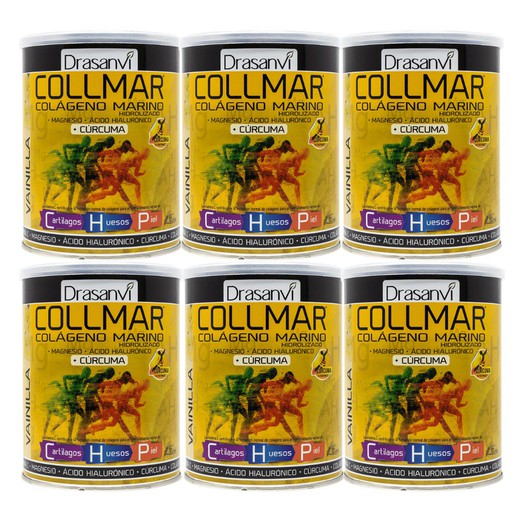 Pack 6 Collmar Magnesio Cúrcuma sabor vainilla de Drasanvi