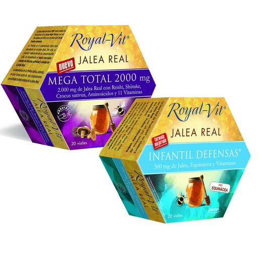 Pack Jalea Royal Vit Mega Total + Infantil de Dietisa
