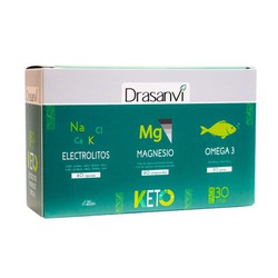 Pack Keto Electrolitos + Magnesio + Omega 3 de Drasanvi