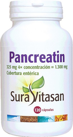 Pancreatin 1300 mg 120 cápsulas vegetales