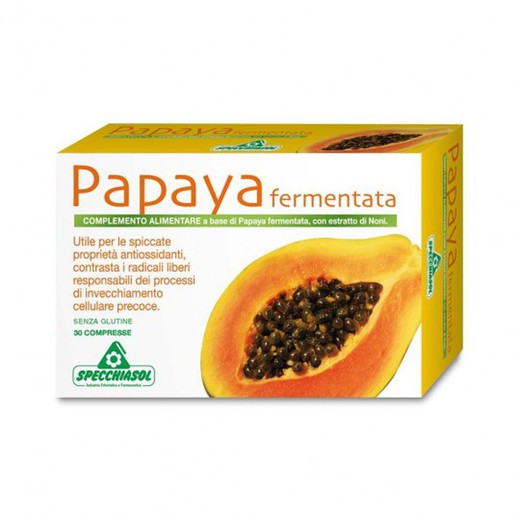 Papaya Fermentada - 30 Comprimidos de Specchiasol
