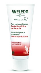 Pasta Dentífrica de Ratania para encías sensibles sabor menta 75ml de Weleda