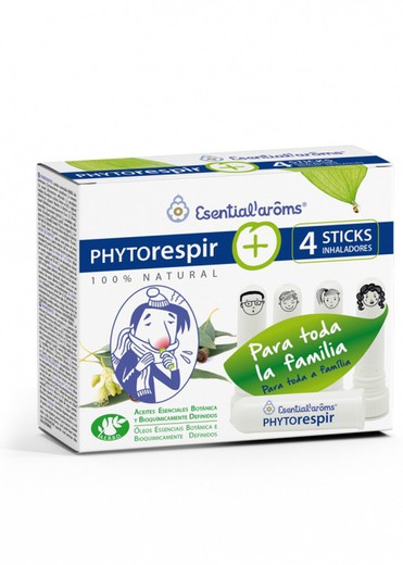 Phytorespir 30 ml + 4 Sticks Inhaladores de Esential'arôms