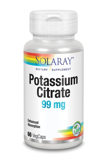 Potasio Citrate 99 mg  60 cápsulas