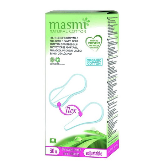 Protegeslips Adaptables Flex Masmi Natural Cotton de Masmi