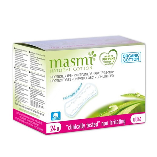 Protegeslips Ultrafinos Masmi Natural Cotton 24u de Masmi