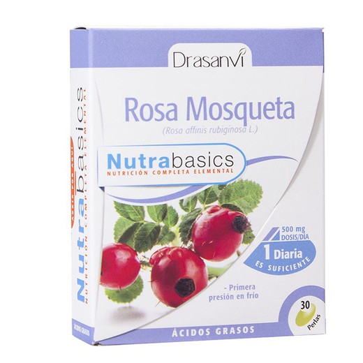 Rosa mosqueta 500 mg 60 Perlas Nutrabasicos de Drasanvi