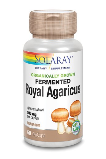 Royal agaricus champiñon del sol 500 mg 60 cápsulas vegetales