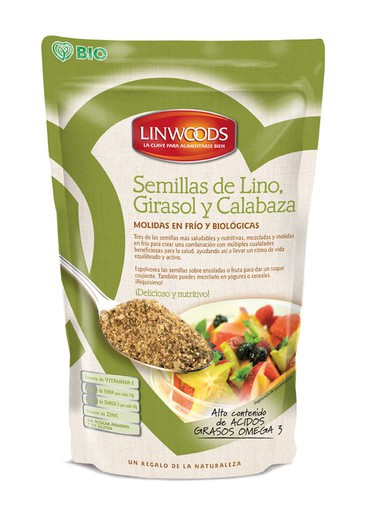 Semillas Lino-Gira-Calabaza Linwoods Bio 200 gr