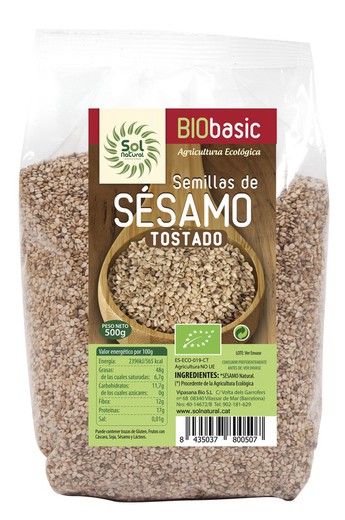 Semillas Sésamo Tostado Bio 500 gr