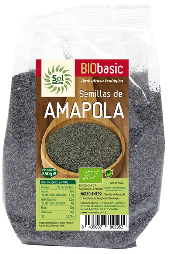 Semillas de amapola bio 250 G