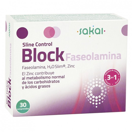 Sline control block faseolamina 30 comprimidos