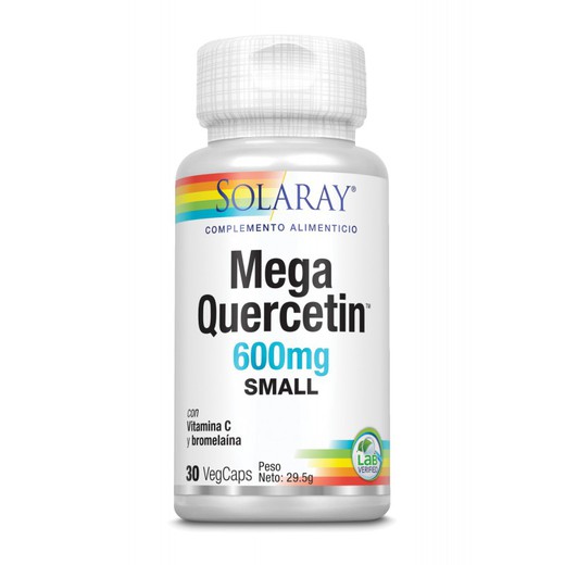 Mega Quercitin Small 600 mg 30 cápsulas de Solaray