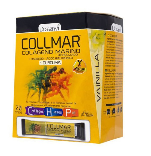 Stick Collmar Magnesio Cúrcuma Vainilla 20x11 gr de Drasanvi