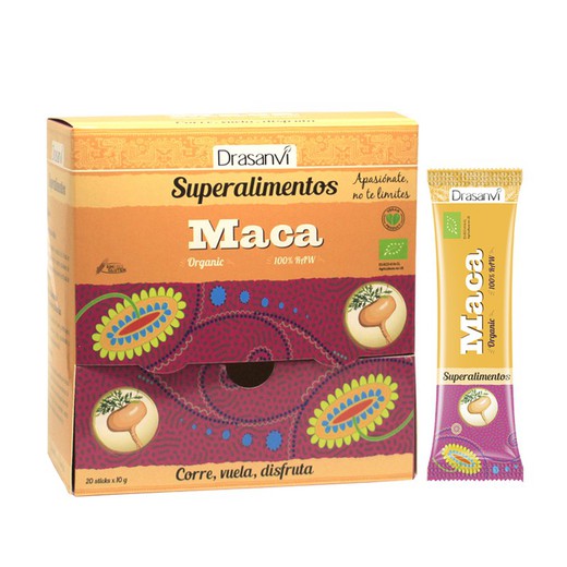 Stick Maca Bio 20x10 gr Superalimentos de Drasanvi