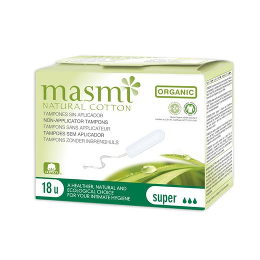 Tampones Digital Masmi Natural Cotton Super 18 unidades de Masmi