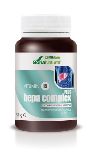 Vit & min 15 hepa Complex Plus 850 mg  60 comprimidos
