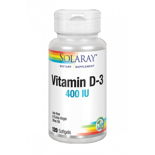 Vitamin D 400UI - 120 Perlas de Solaray