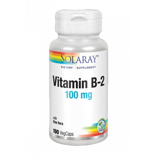 Vitamina B2 100mg Solaray