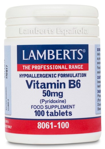 Vitamina b6 50 mg 100 tabletas