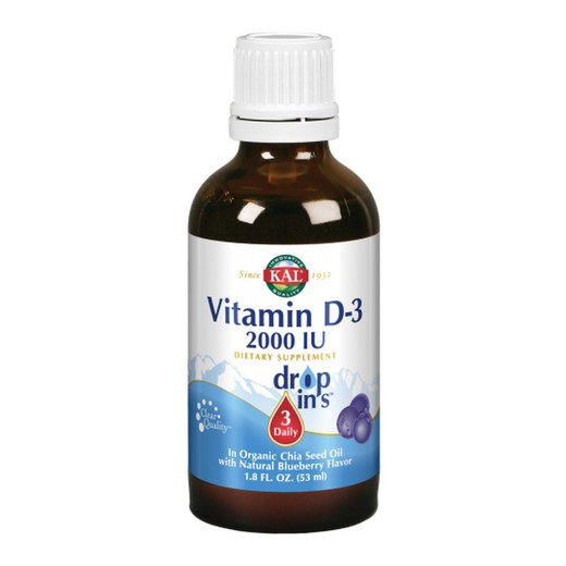 Vitamina D-3 2000iu liquida de Kal